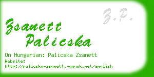 zsanett palicska business card